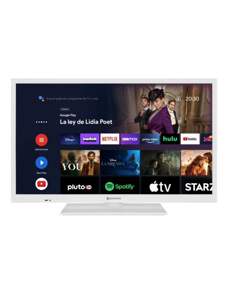 TV JOHNSON 24'' BRANCA ANDROID V11 - DLED - HD | J24SW1